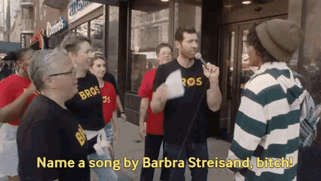 Billy Eichner Barbra Streisand GIF