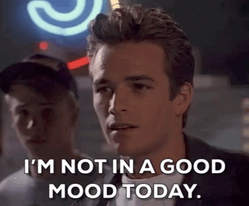 Im Not In A Good Mood Today Dylan Mc Kay GIF - Im Not In A Good Mood Today Dylan Mc Kay 90210 GIFs