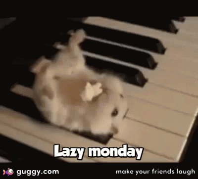 Lazy Monday Monday GIF - Lazy Monday Monday Keyboard GIFs