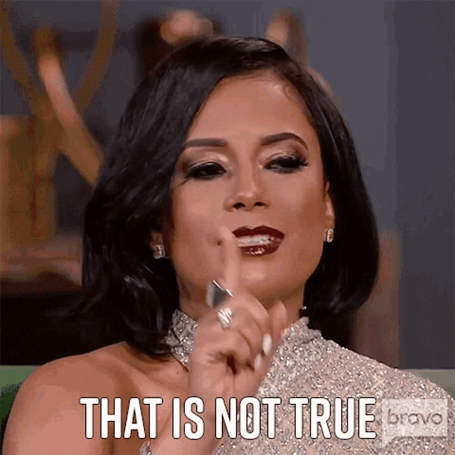 a woman says that is not true in a bravo ad