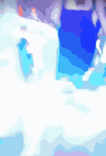 a blue and white background with a few lines