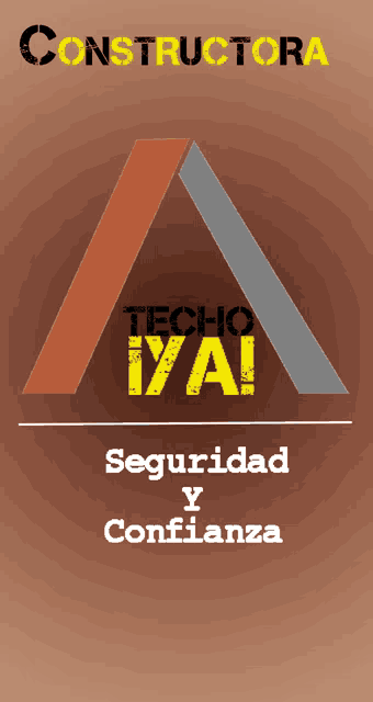 a poster that says constructora techo iya on it