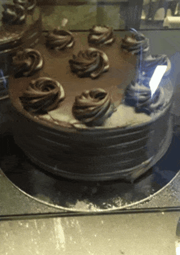 Double Fudge Cake Dessert GIF - Double Fudge Cake Cake Fudge Cake GIFs