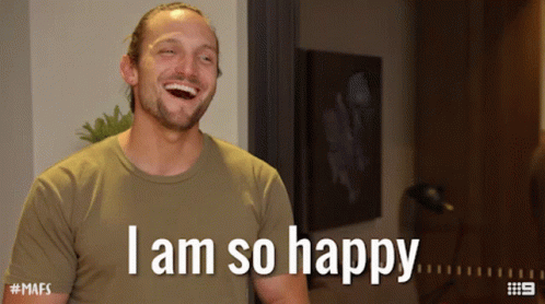 I Am So Happy Married At First Sight GIF - I Am So Happy Married At First Sight Delighted GIFs
