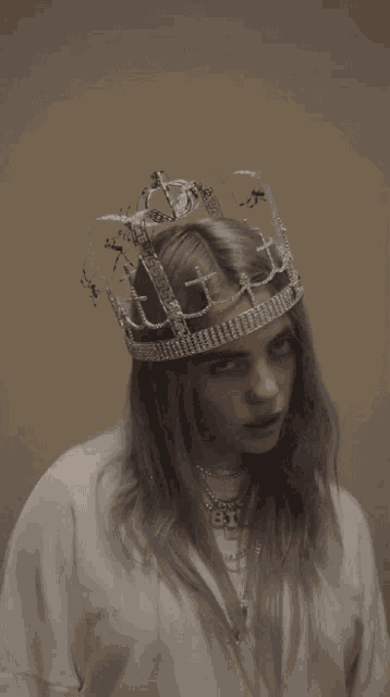 Billie Eilish You Should See Me In A Crown GIF - Billie Eilish You Should See Me In A Crown Creepy GIFs