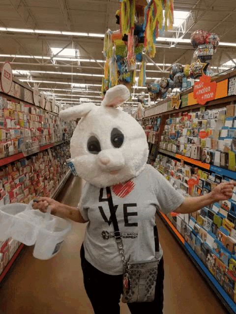 Bunny Tryn To Get A Carrot Grocery GIF - Bunny Tryn To Get A Carrot Grocery Dance GIFs