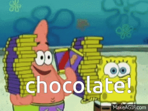 Sponge Bob Chocolate GIF - Sponge Bob Chocolate Freak Out GIFs