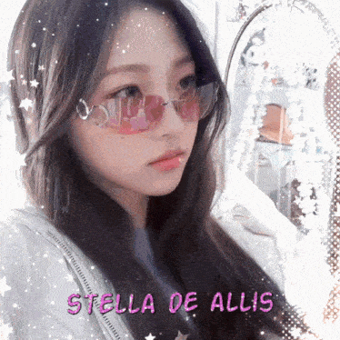 a picture of a girl with the name stella on it