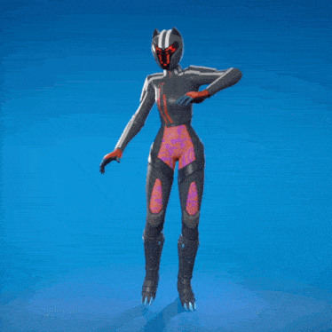 a video game character with a cat ear helmet on
