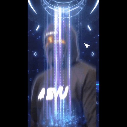 a person wearing a hoodie that says asw