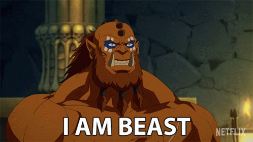 I Am Beast Beast Man GIF - I Am Beast Beast Man Masters Of The Universe Revelation GIFs