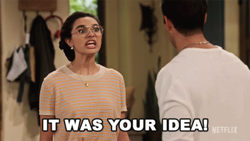 It Was Your Idea Paulina Chavez GIF - It Was Your Idea Paulina Chavez Ashley Garcia GIFs