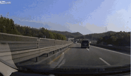 Skilled Truck Driver Avoids Insane Crash GIF - Truck Dashcam Crash GIFs