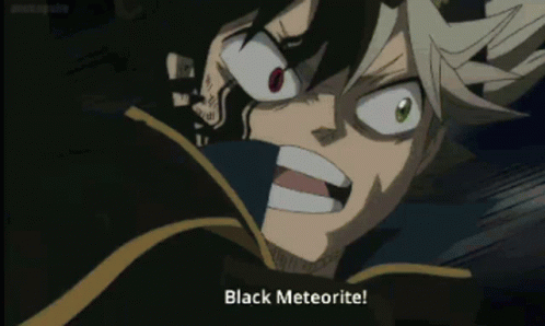 Black Clover Black Meteorite GIF - Black Clover Black Meteorite GIFs