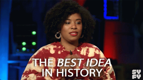 The Best Idea In History Akilah Hughes GIF - The Best Idea In History Akilah Hughes The Great Debate GIFs