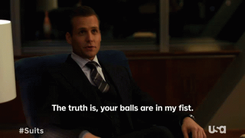 The Truth Is Your Balls Are In My Fist GIF - The Truth Is Your Balls Are In My Fist Ill Squeez Your Balls GIFs