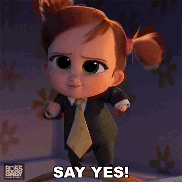Say Yes Tina Templeton GIF - Say Yes Tina Templeton The Boss Baby Family Business GIFs