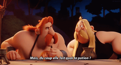 Asterix Le Secret De La Potion Magique GIF - Asterix Le Secret De La Potion Magique Mais Du Coup Elle Fait Quoi Ta Potion GIFs