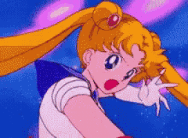 a pixelated image of a sailor moon cartoon