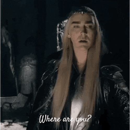 a man with long hair is asking where are you .