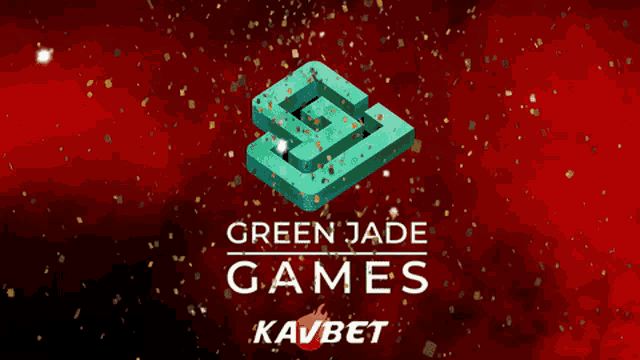 an advertisement for greenmade gaming with a red background