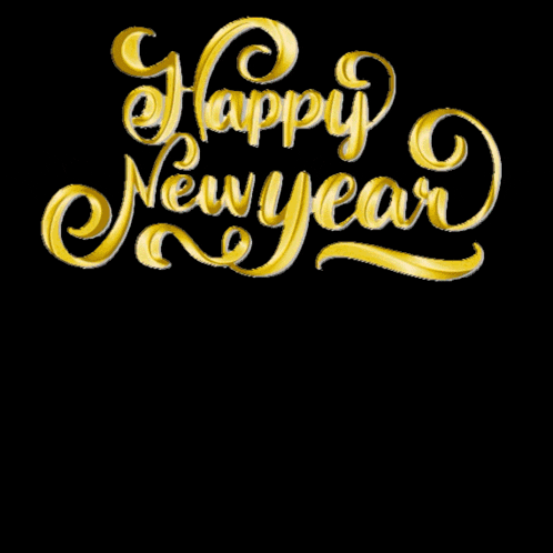 a happy new year greeting card with the numbers 2024