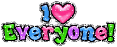 a graphic that says i love everyone