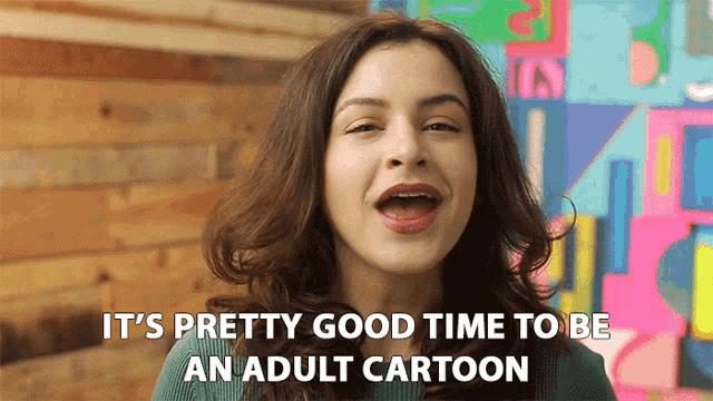 Its Pretty Good Time To Be An Adult Cartoon Helen Floersh GIF - Its Pretty Good Time To Be An Adult Cartoon Helen Floersh Its Time GIFs