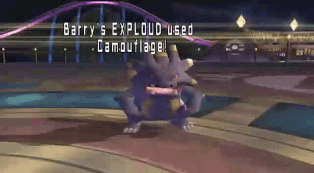 barry 's exploud used camouflage in this video game