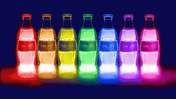Rainbow Rainbow Coke GIF - Rainbow Rainbow Coke Neon GIFs
