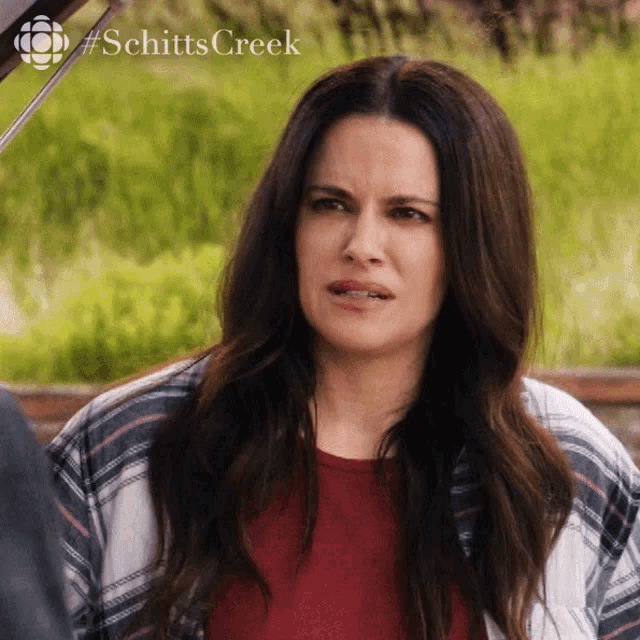 Yeah It Was Fine Emily Hampshire GIF - Yeah It Was Fine Emily Hampshire Stevie GIFs