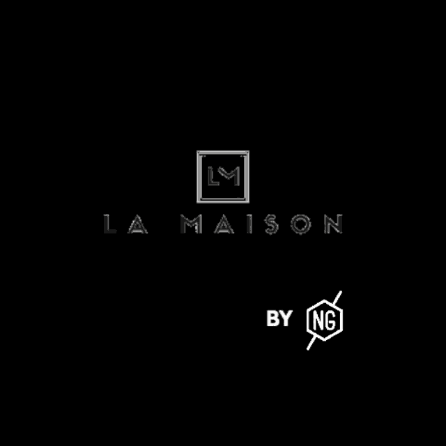 a logo for a company called la maison