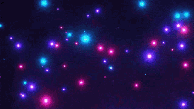 a purple and blue background with glowing lights