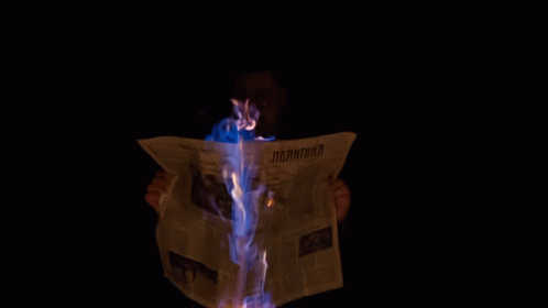 Burning Newspaper Ickedmel Burning News Paper GIF - Burning Newspaper Ickedmel Burning News Paper Ickedmel GIFs