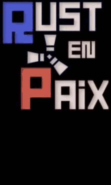 a poster that says rust en paix on it