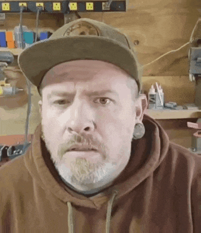 a man with a beard is wearing a hat and a hoodie .
