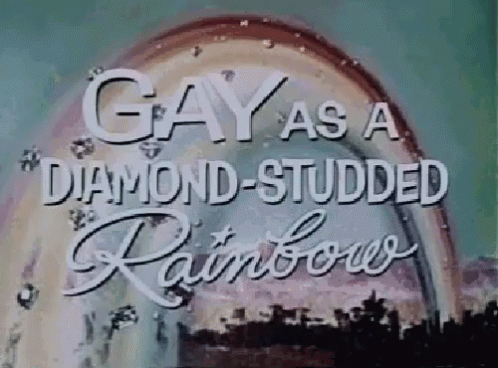 Gay As A Diamond-studded Rainbow GIF - Rainbow Gay Diamond GIFs