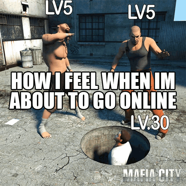 a meme that says how i feel when i 'm about to go online