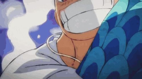 a close up of a cartoon character 's mouth with a bandage on it .