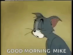 Good Morning Mike Tom GIF - Good Morning Mike Tom GIFs