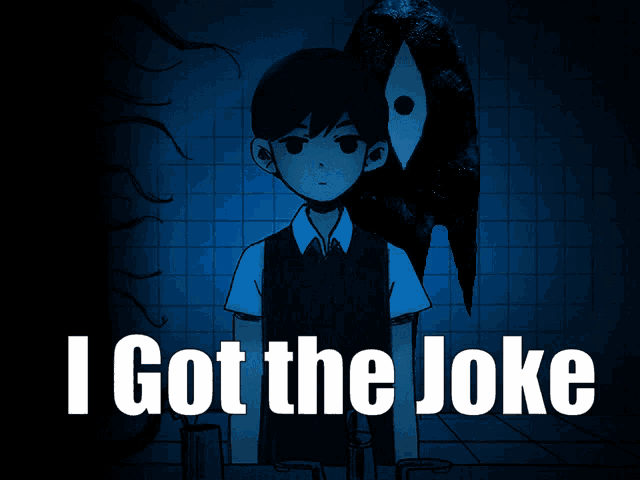 a poster that says i got the joke with a boy on it
