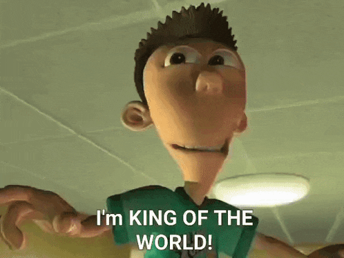 Jimmy Neutron King Of The World GIF - Jimmy Neutron King Of The World Victory GIFs
