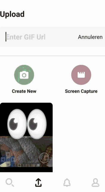 a screenshot of a phone screen shows a creeper on it