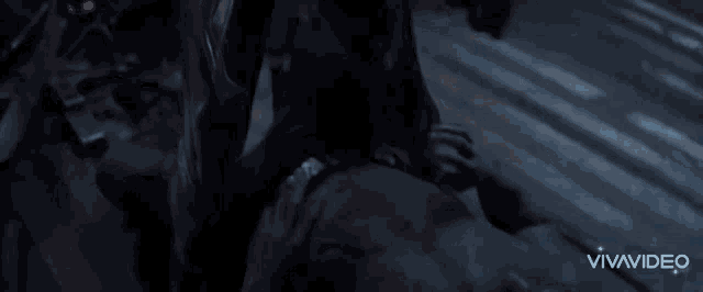 a close up of a person 's feet with the words vivavideo below