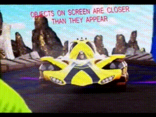 objects on screen are closer than they appear on a computer screen