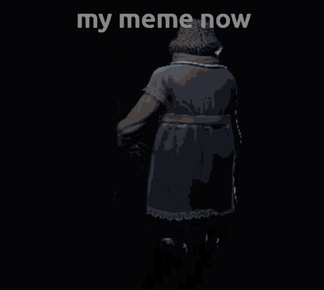 a cartoon character with the words my meme now written above it