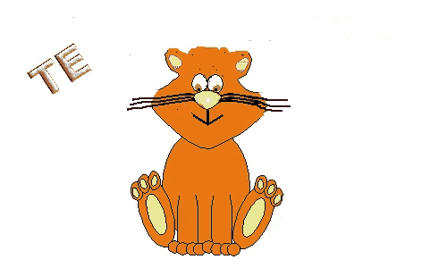 a cartoon of an orange cat with the words " un gran " above it