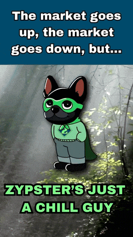 zypster 's just a chill guy with a cartoon dog
