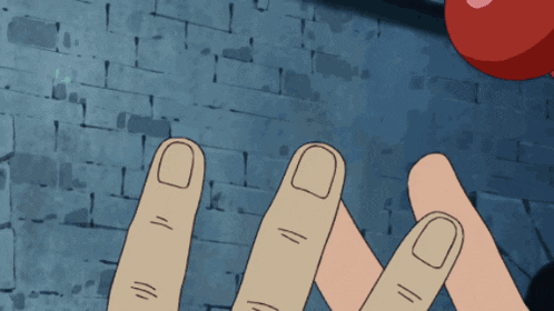 a close up of a person 's fist with a few lines visible