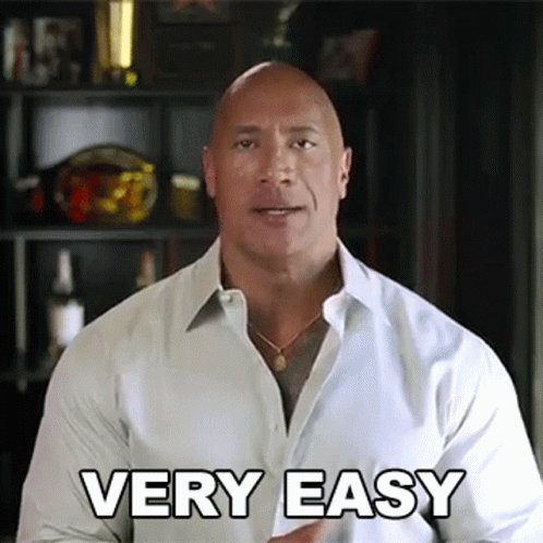 Very Easy The Rock GIF - Very Easy The Rock Dwayne Johnson GIFs